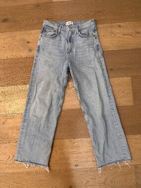 AGOLDE Ren Wide Leg High Rise Jeans